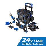 24-volt 5-Tool Brushless Power Tool Combo Kit with Hard Case (2-Batteries Included and Charger Included) KXLC 5124A-03