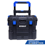 CASESTACK 21.5-in W x 26.7-in H x 17.2-in D Black Plastic Rolling Tool Box KCS-RTBOX1-03