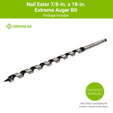 Nail Eater 7/8-in x 18-in Twist Drill Bit NX1814