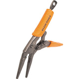 Long Nose Locking Pliers 9-in Electrical Locking Pliers with Wire Cutter 38612