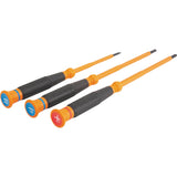 3-Piece Bi-material Handle Slotted/Phillips Screwdriver Set 85613INS