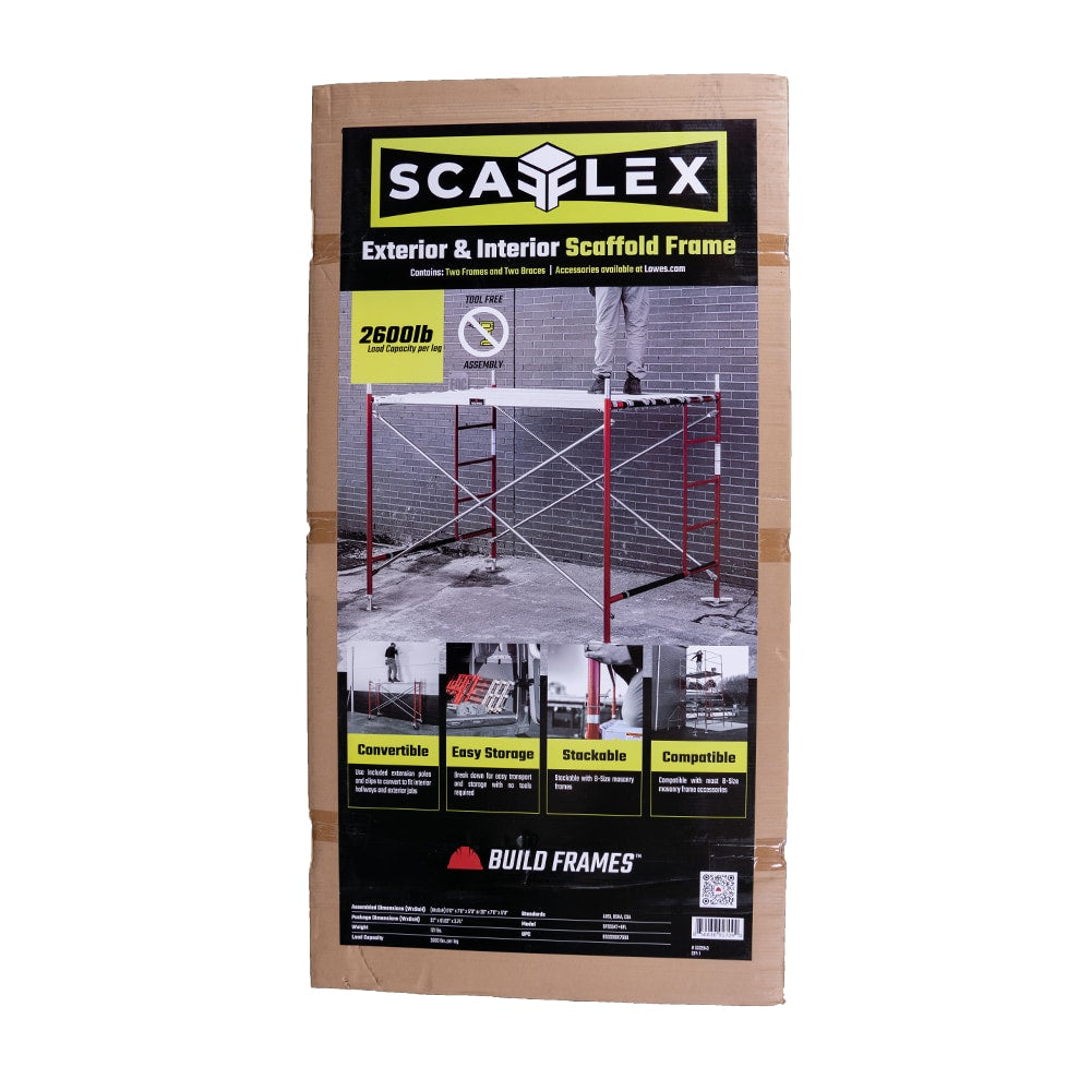 Steel 5-ft H x 1.57-ft L Exterior/Interior B-Size Masonry Frames SCAFFLEX 2700-lb BFS55KT+BFL