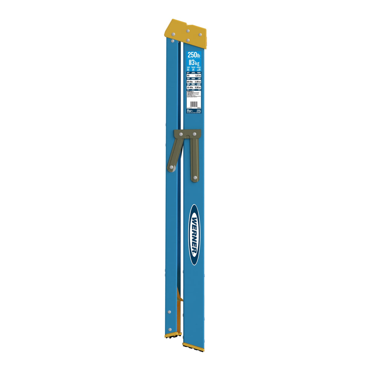 FS100 4-ft Fiberglass Type 1- 250-lb Load Capacity Step Ladder FS104