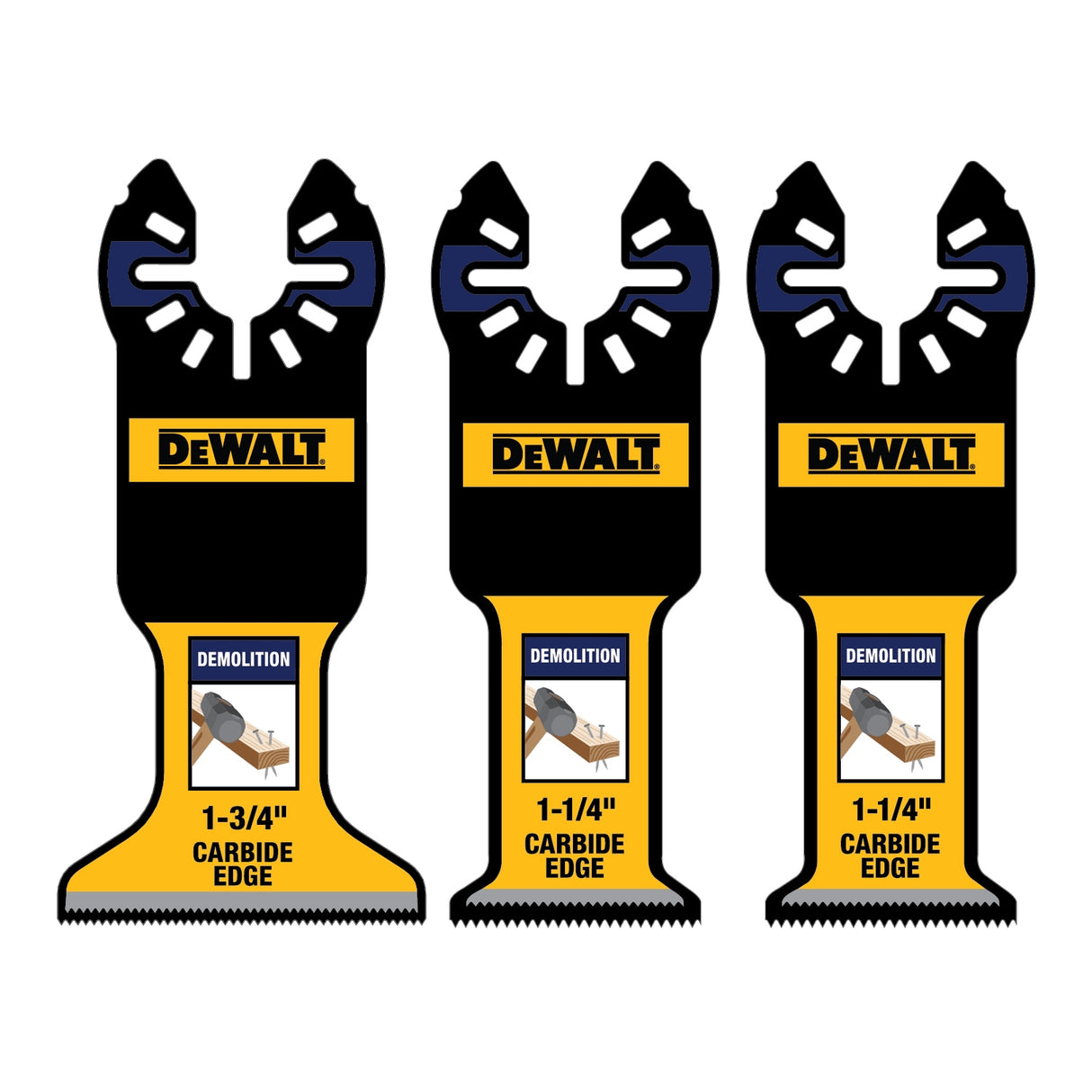 3-Pack Carbide Oscillating Tool DWA423CSET