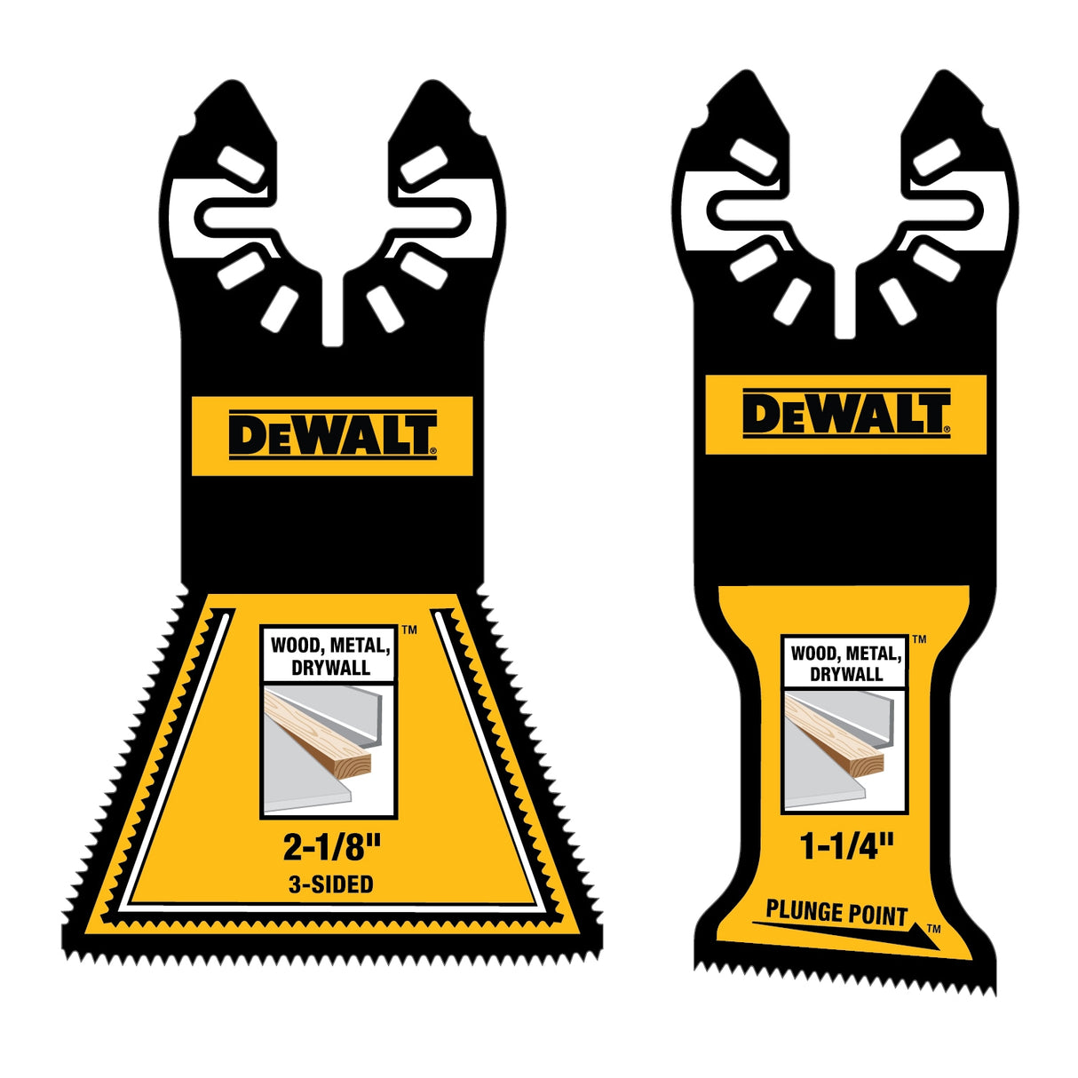 DW 2PK Plunge Point 3-Sided Combo DWA422SET