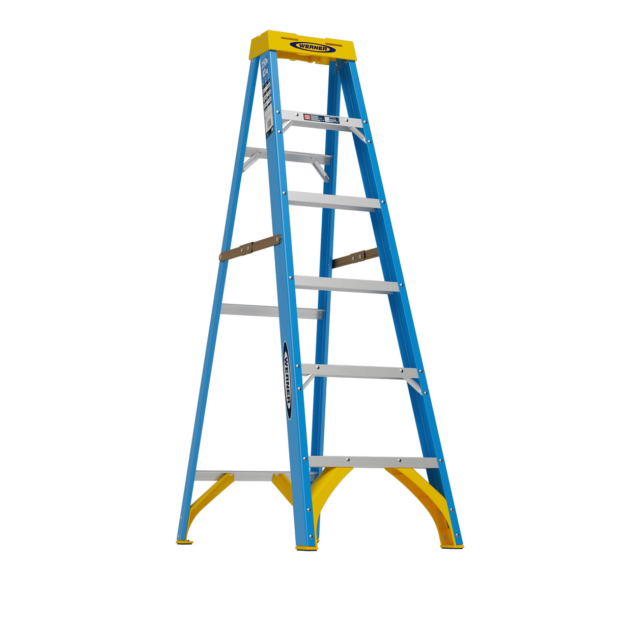 FS100 6-ft Fiberglass Type 1- 250-lb Load Capacity Step Ladder FS106