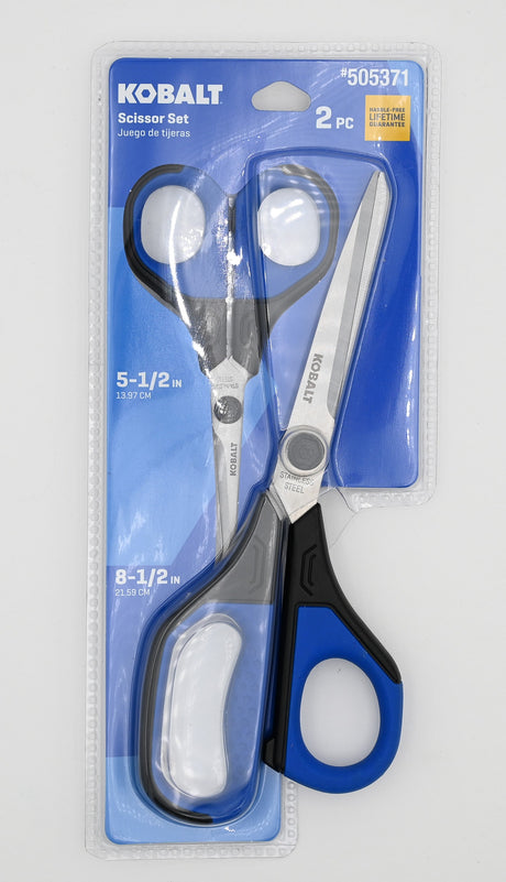 Stainless Steel 2 Pc Non-slip Scissors 56176