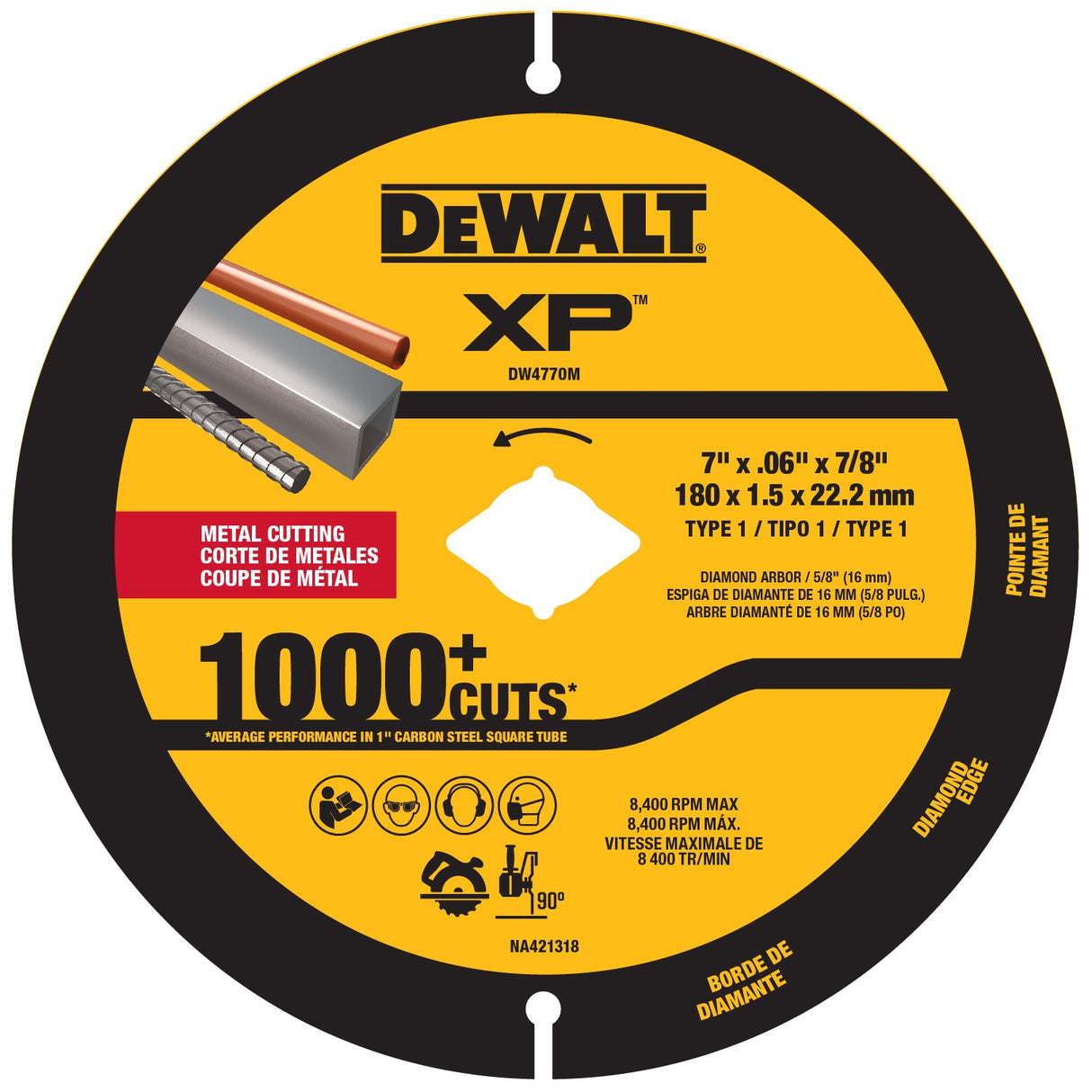 XP Metal Cutting Diamond 7-in Diamond Cut-off Wheel DW4770M