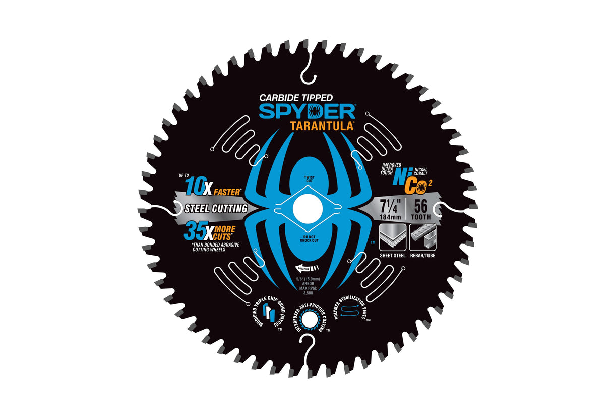 7-1/4-in 56-Tooth Tungsten Carbide-tipped Steel Circular Saw Blade 13502