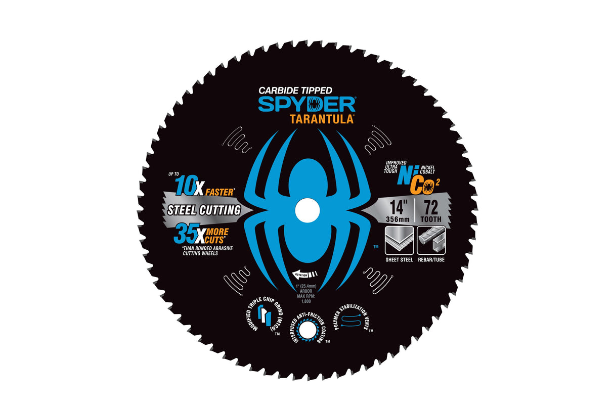 14-in 72-Tooth Tungsten Carbide-tipped Steel Circular Saw Blade 13506