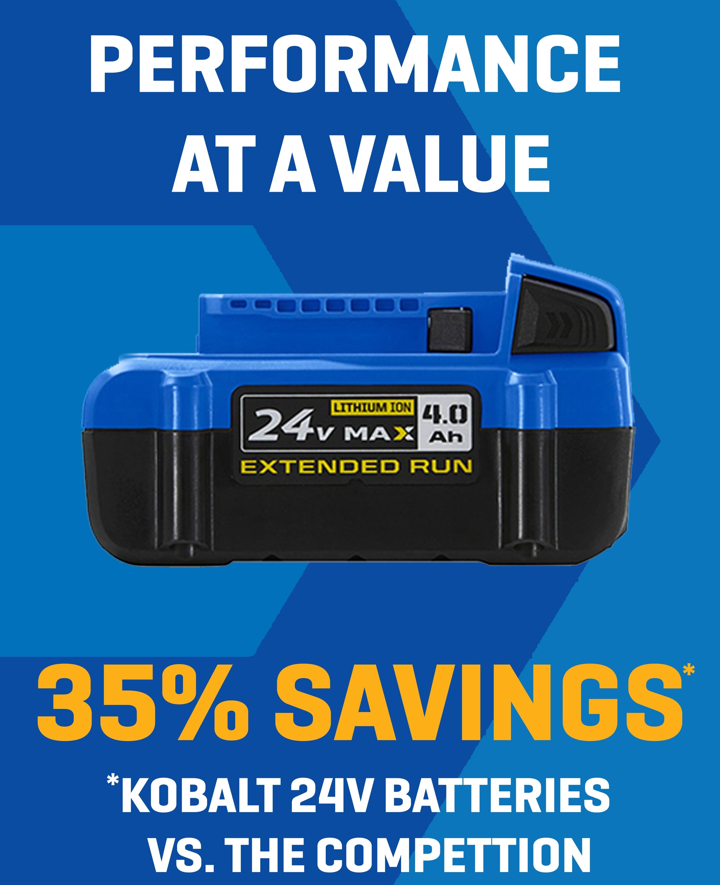 Kobalt 24v ultimate output battery sale