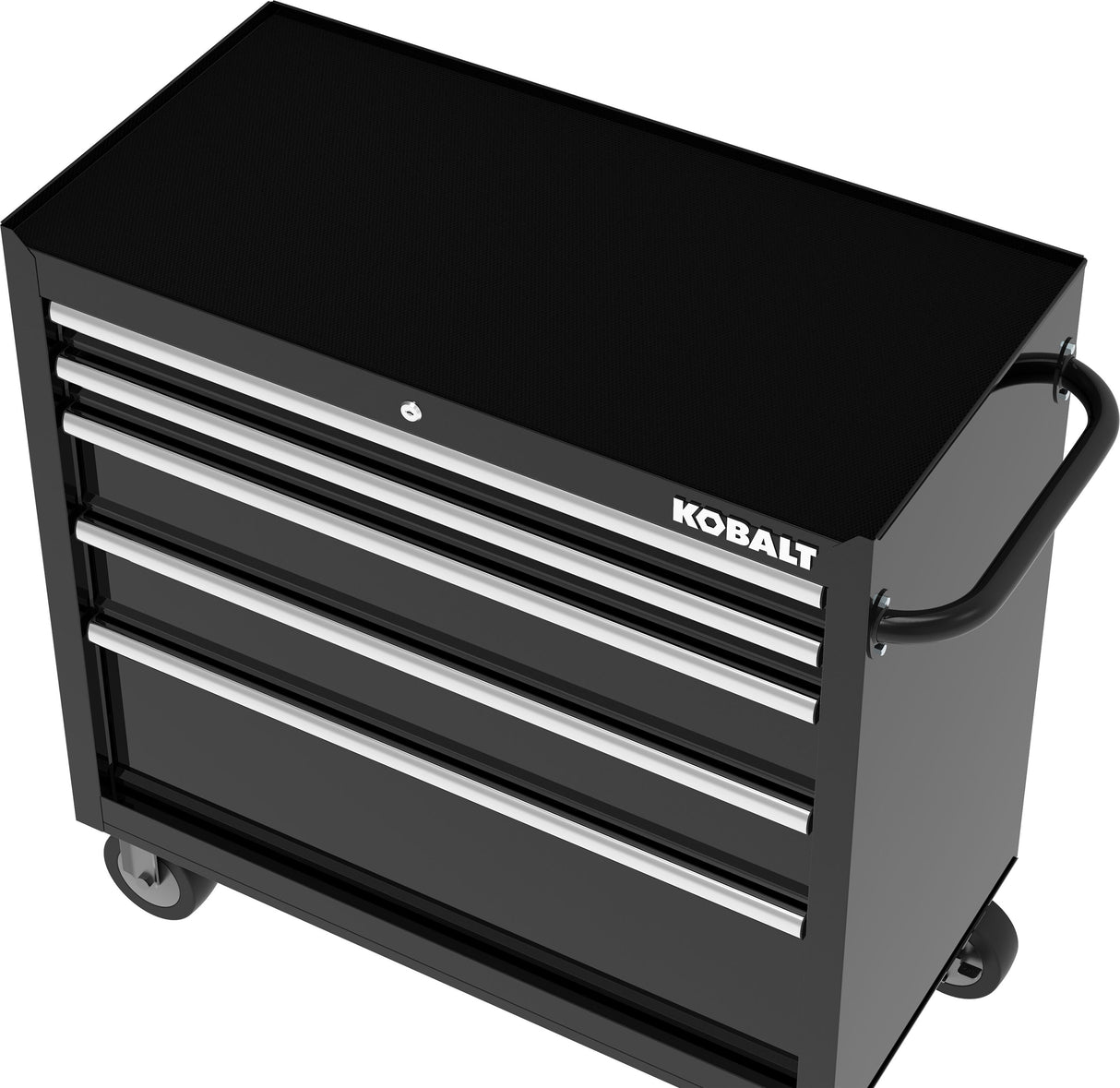 36-in W x 38-in H 5-Drawer Steel Rolling Tool Cabinet (Black) 410-168-0131