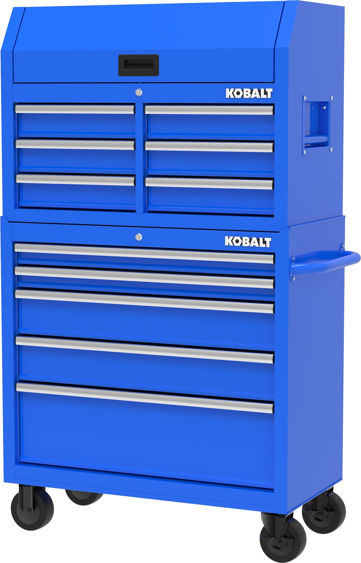 36-in W x 38-in H 5-Drawer Steel Rolling Tool Cabinet (Blue) 410-169-0131