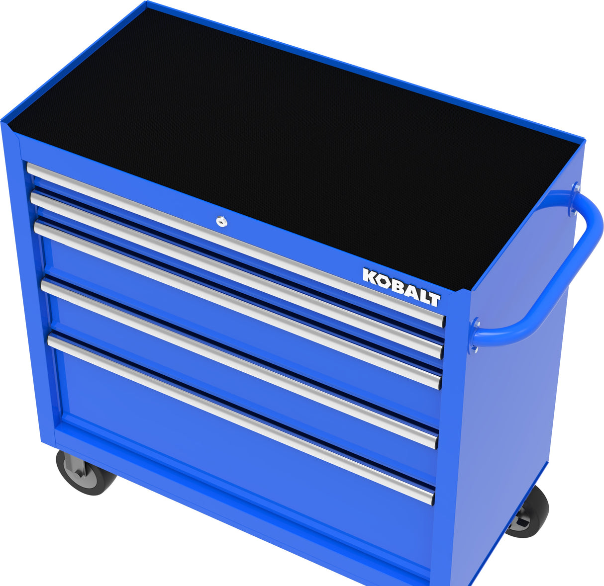 36-in W x 38-in H 5-Drawer Steel Rolling Tool Cabinet (Blue) 410-169-0131