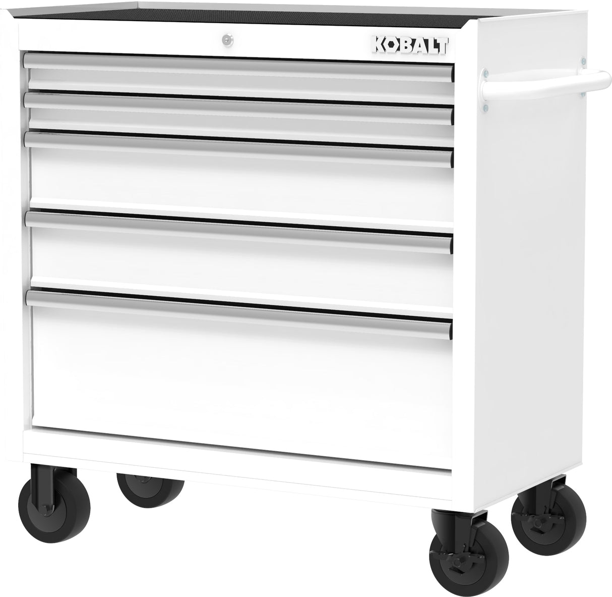 36-in W x 38-in H 5-Drawer Steel Rolling Tool Cabinet (White) 410-170-0131