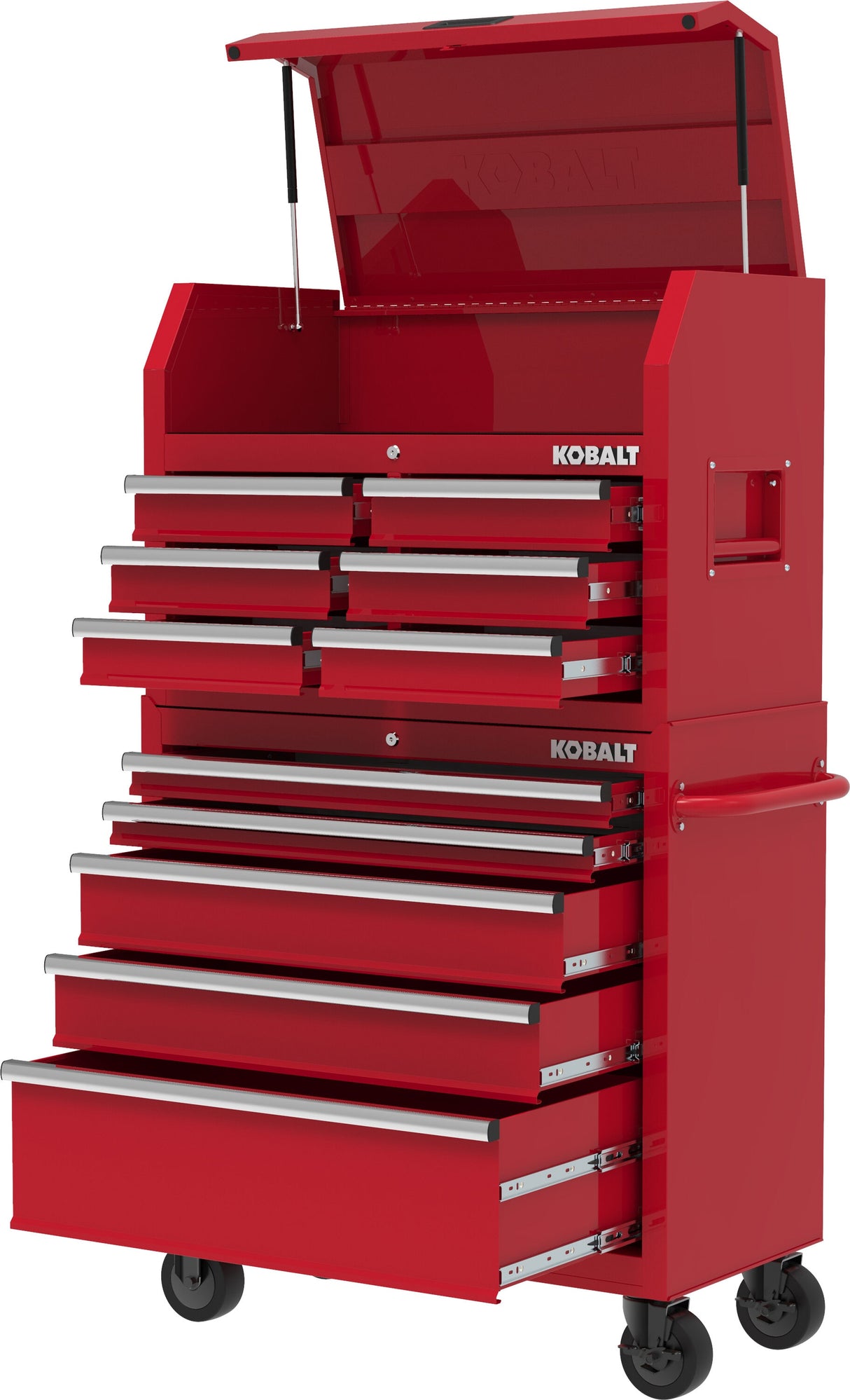 36-in W x 38-in H 5-Drawer Steel Rolling Tool Cabinet (Red) 410-171-0131