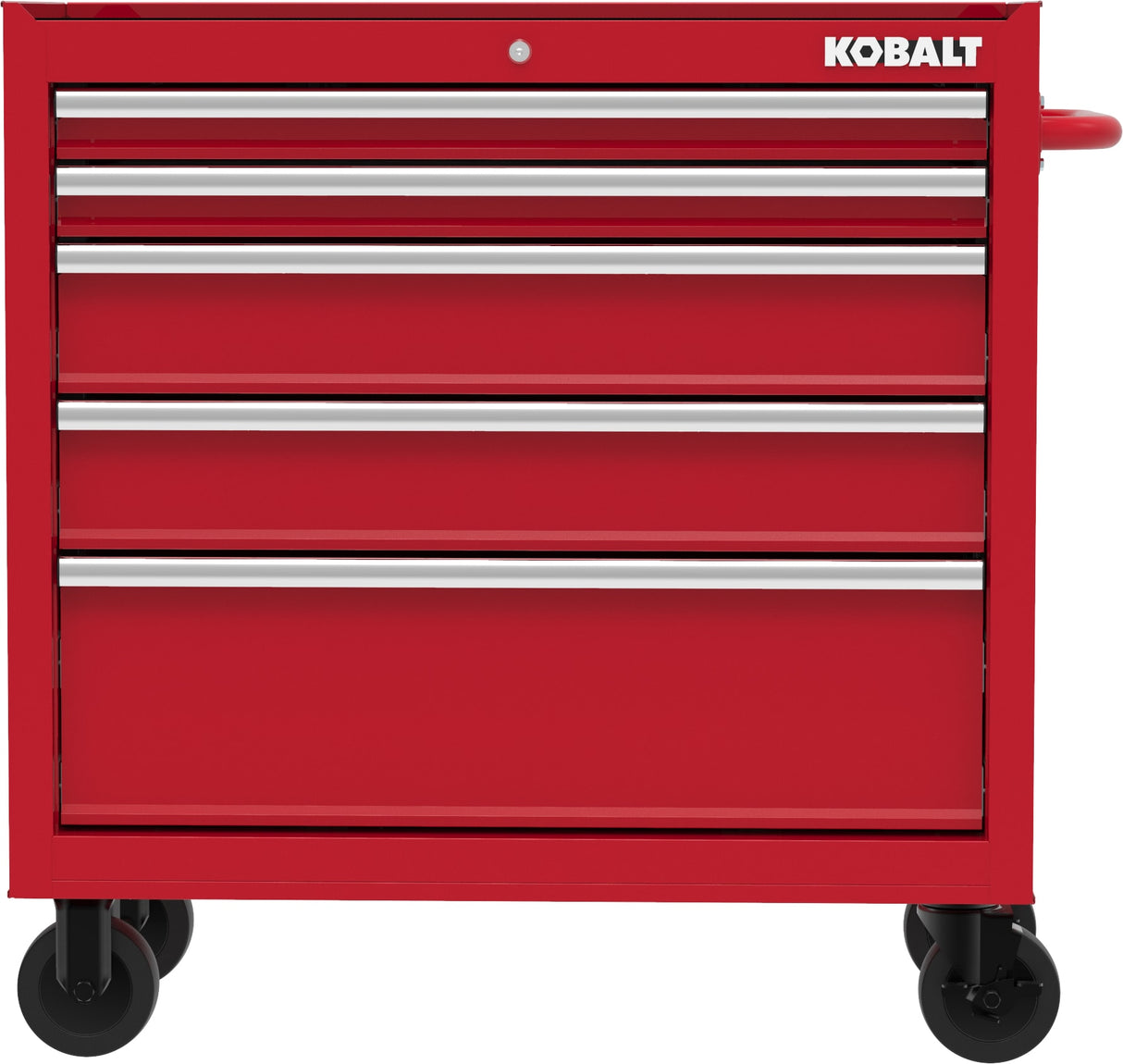 36-in W x 38-in H 5-Drawer Steel Rolling Tool Cabinet (Red) 410-171-0131