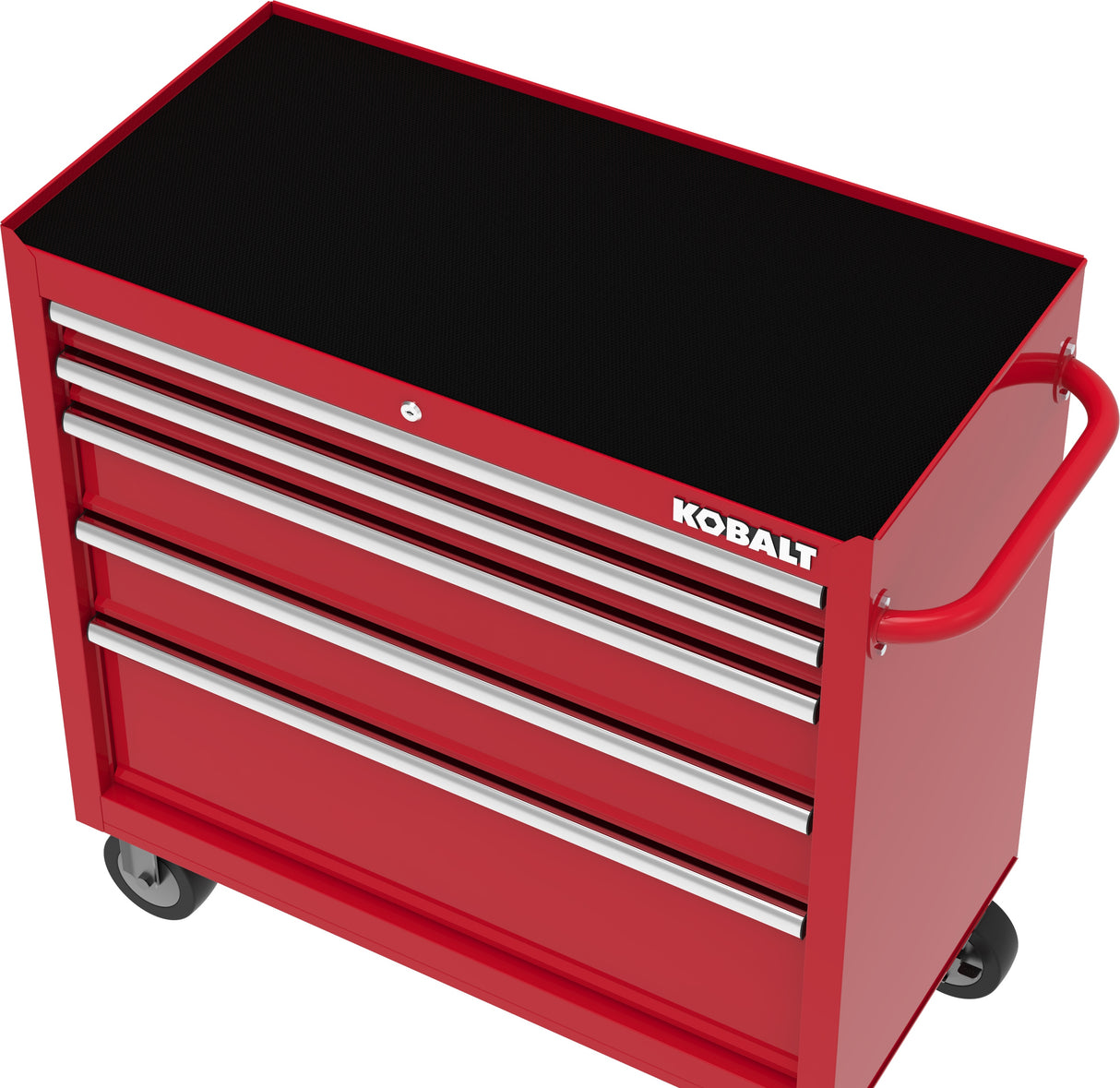 36-in W x 38-in H 5-Drawer Steel Rolling Tool Cabinet (Red) 410-171-0131