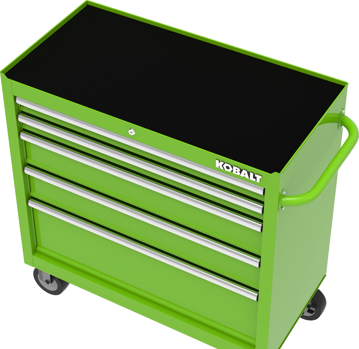 36-in W x 38-in H 5-Drawer Steel Rolling Tool Cabinet (Green) 410-172-0131