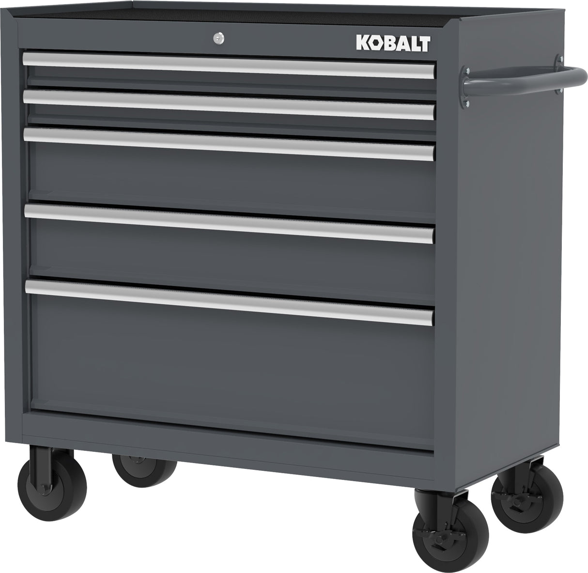 36-in W x 38-in H 5-Drawer Steel Rolling Tool Cabinet (Gray) 410-173-0131