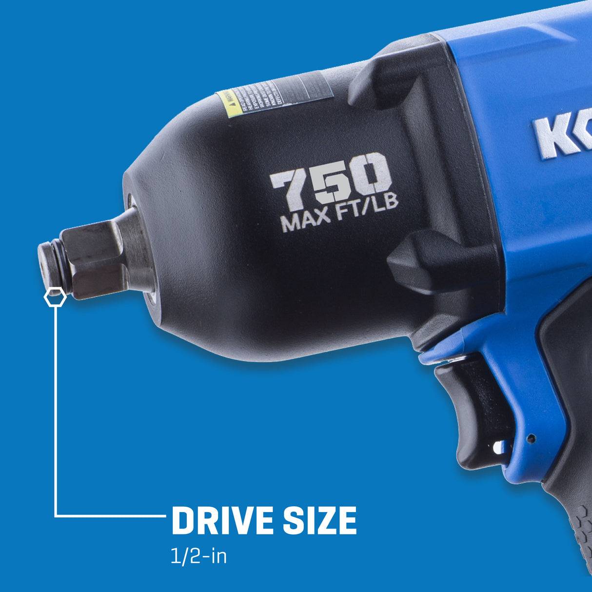 0.5-in 750-ft lb Air Impact Wrench SGY-AIR228