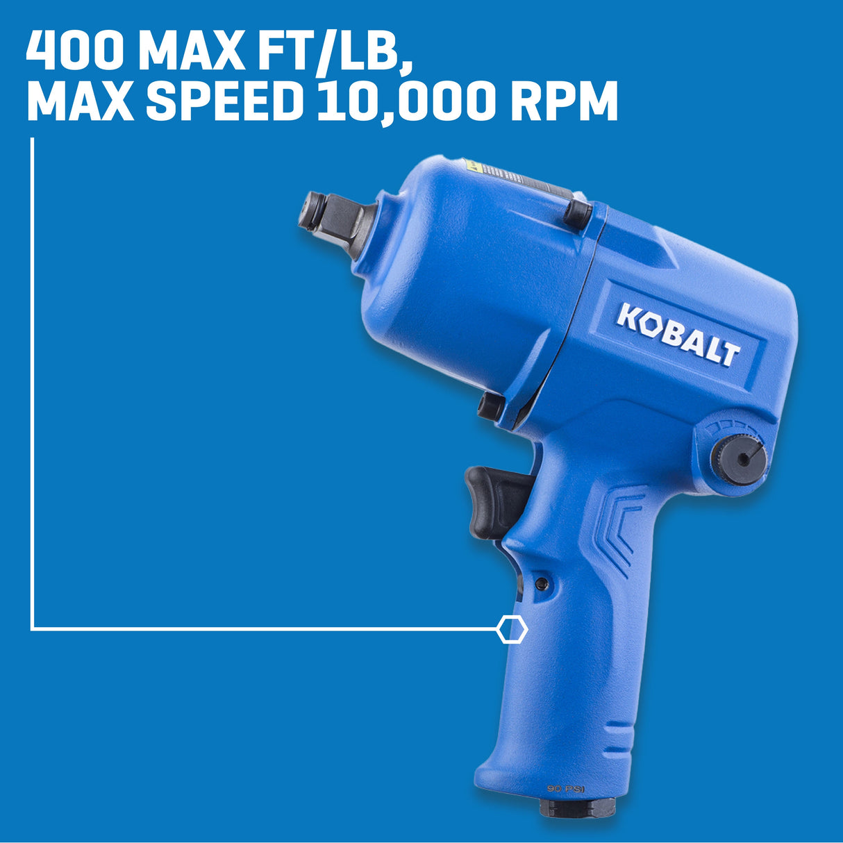 0.5-in 400-ft lb Air Impact Wrench SGY-AIR227