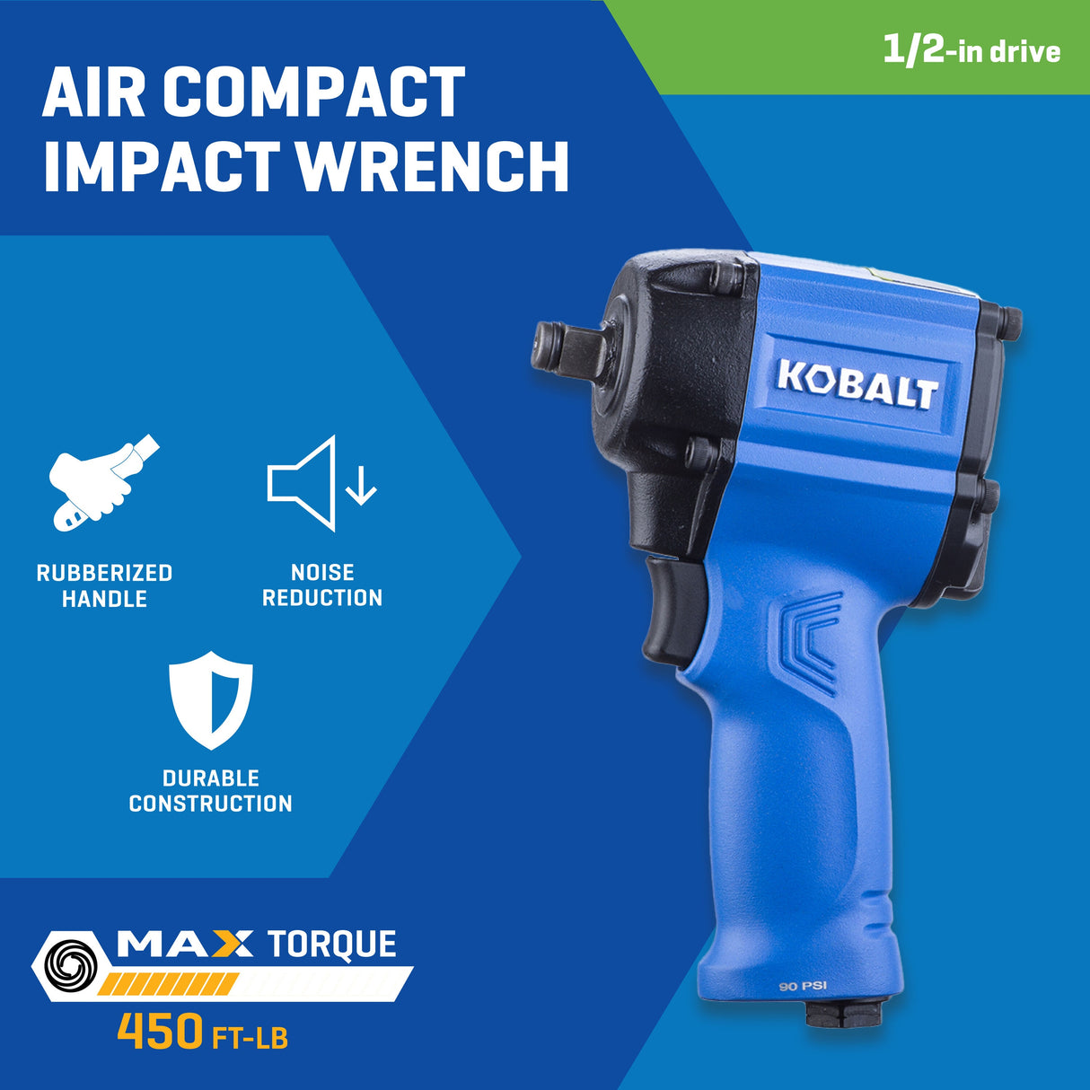 0.5-in 450-ft lb Air Impact Wrench SGY-AIR185