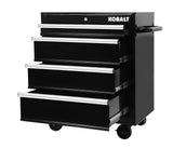 26.7-in W x 33-in H 4-Drawer Steel Rolling Tool Cabinet (Black) 19156