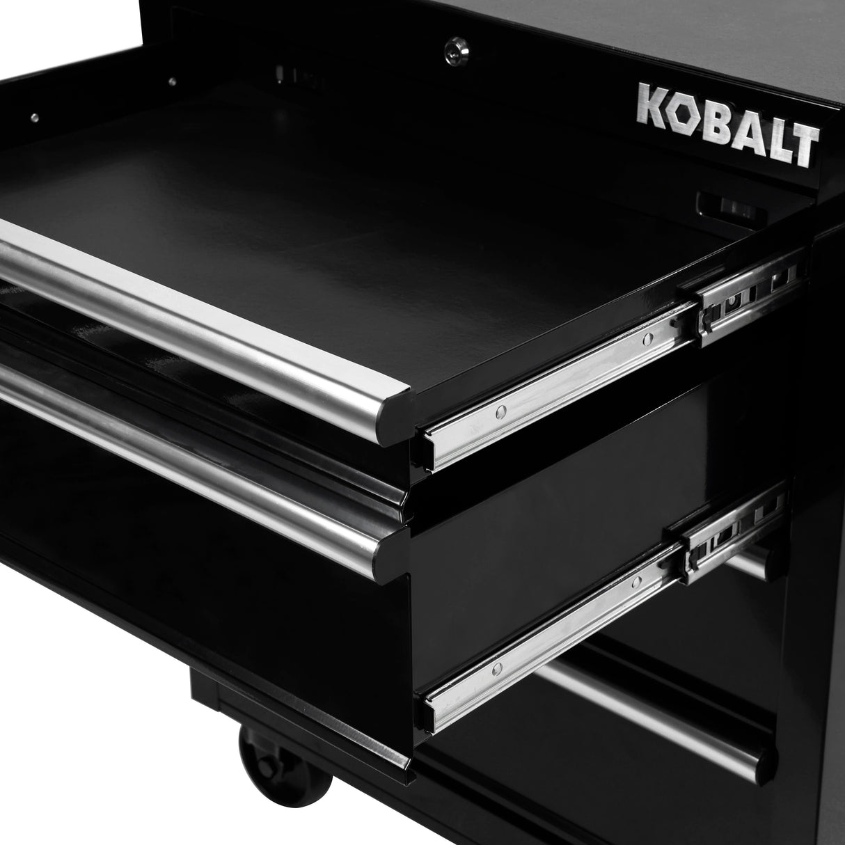 26.7-in W x 33-in H 4-Drawer Steel Rolling Tool Cabinet (Black) 19156