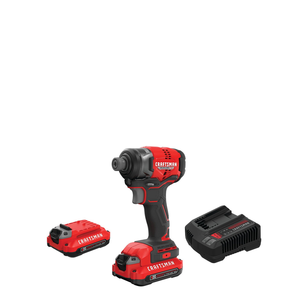 V20 RP 20-volt Max Brushless Cordless Impact Driver (2-Batteries Included, Charger Included and Soft Bag included) CMCF813C2