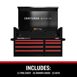 V-Series 41-in W x 27-in H 8-Drawer Steel Tool Chest (Black) CMSTVS4108BK