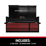 V-Series 52-in W x 27-in H 10-Drawer Steel Tool Chest (Black) CMSTVS5210BK