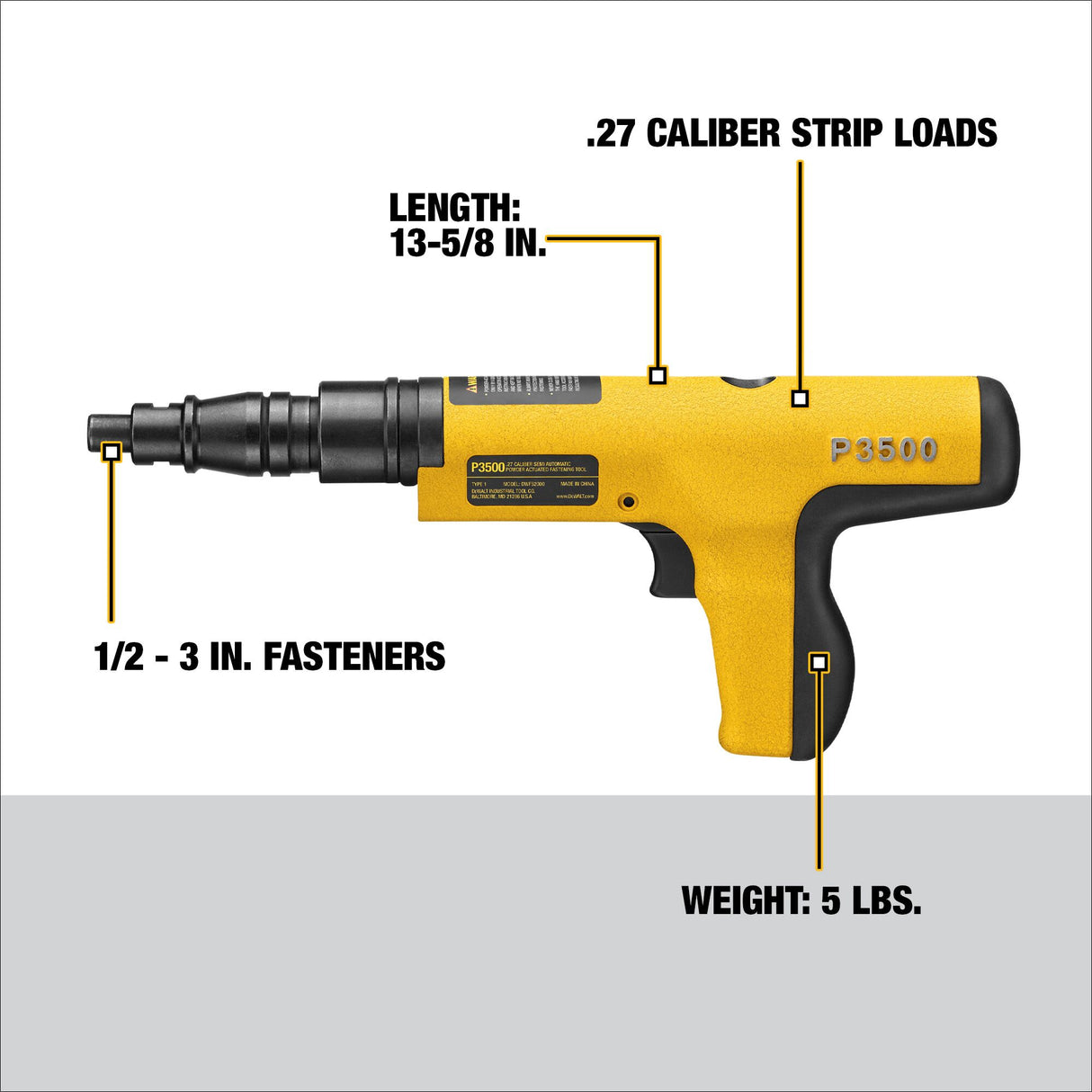 Semi-automatic Powder Actuated Trigger Tool DDF212035P