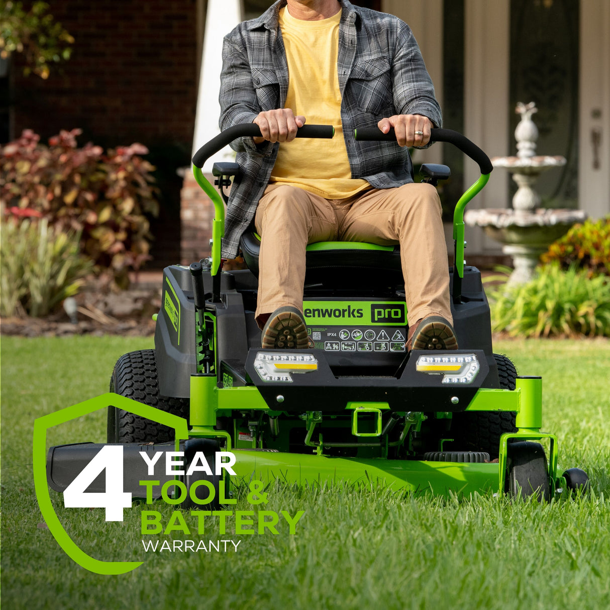 Crossover Zero Turn 42-in 80-volt Lithium Ion Electric Zero-turn Riding Lawn Mower with (6) 5 Ah Batteries (Charger Included) CRZ428