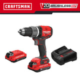 V20 RP 20-volt Max 1/2-in Keyless Brushless Cordless Drill (2-Batteries Included, Charger Included and Soft Bag included) CMCD713C2