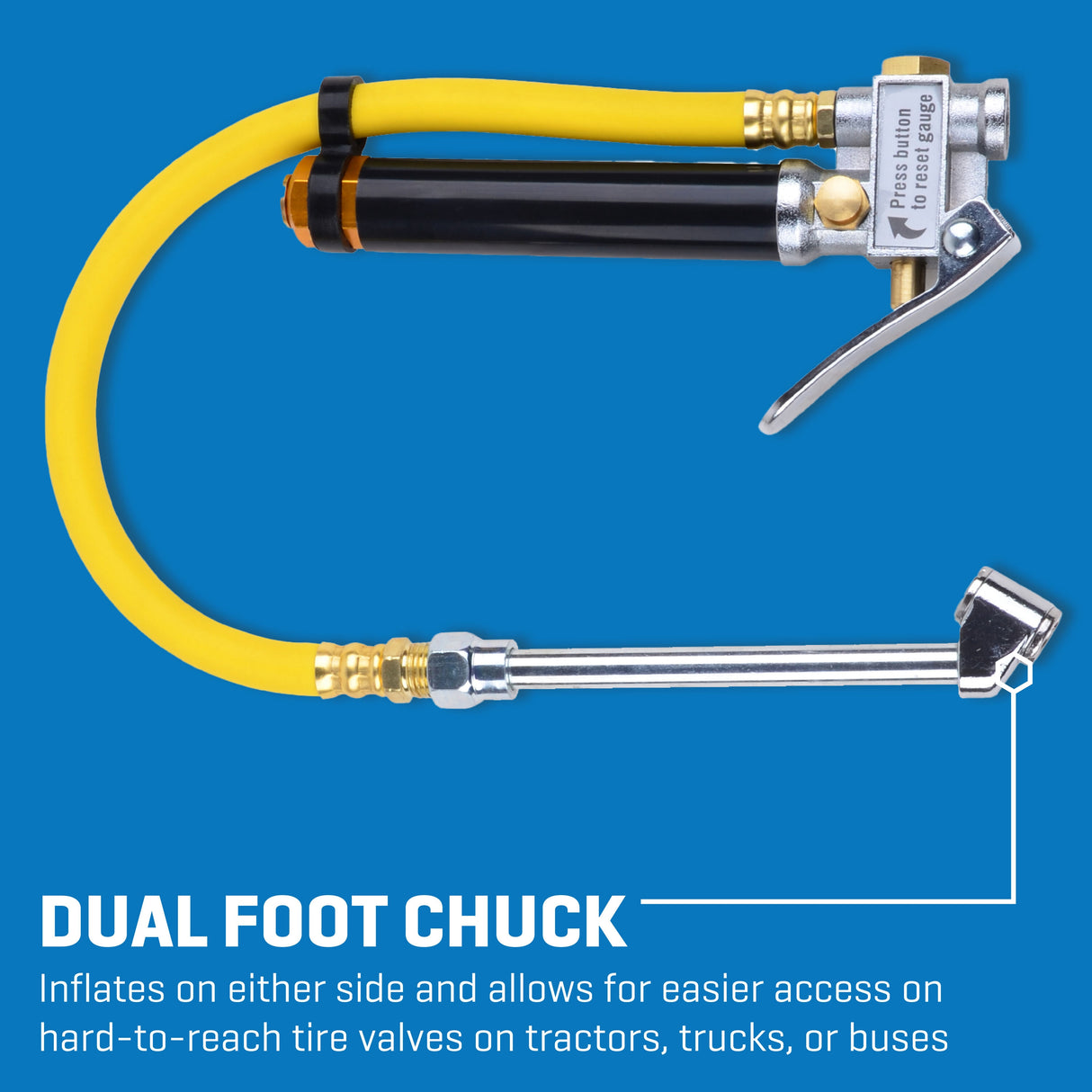 Dual Foot Inflator and-Gauge SGY-AIR194