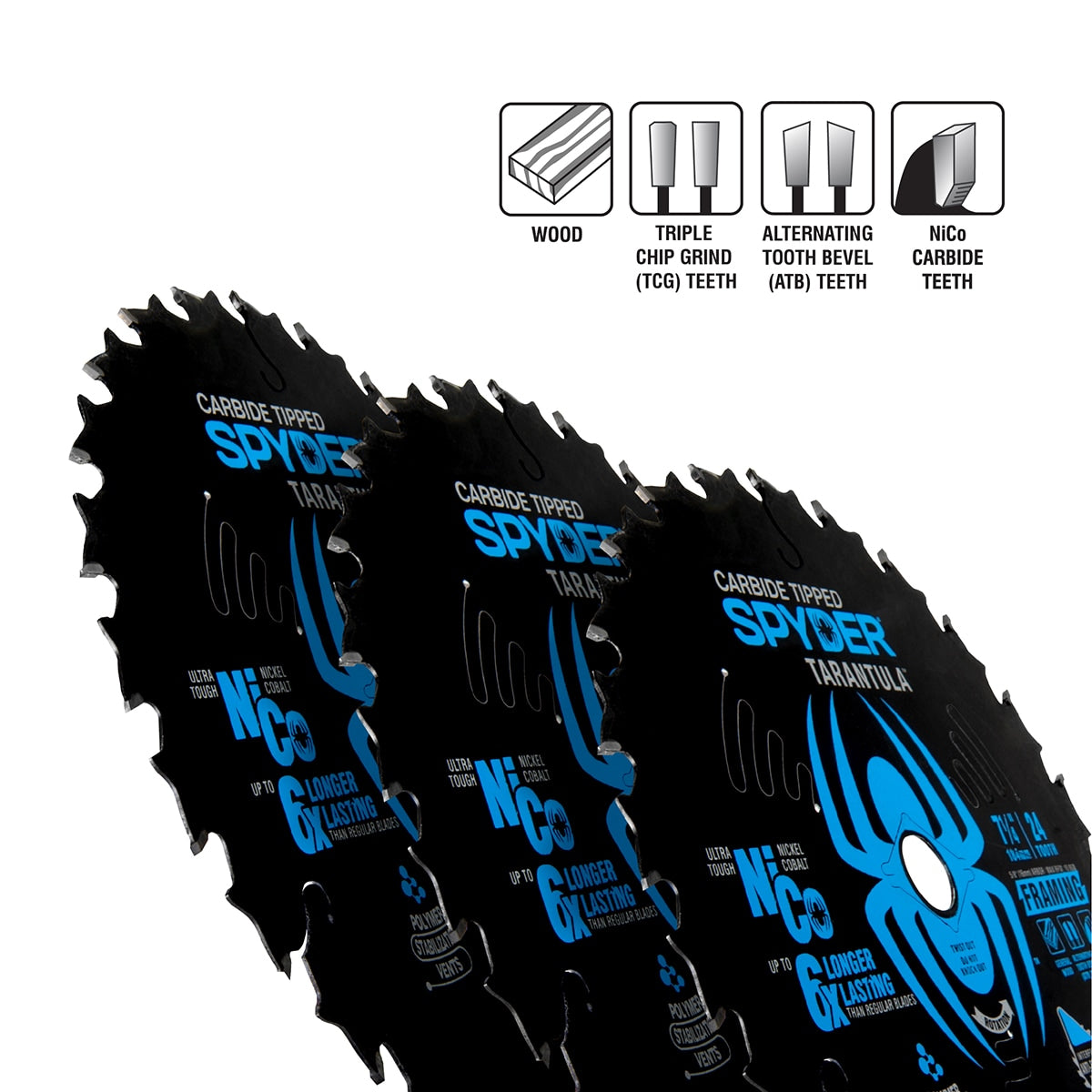 Framing 12-in 60-Tooth Rough Finish Tungsten Carbide-tipped Steel Miter/Table Saw Blade 13033