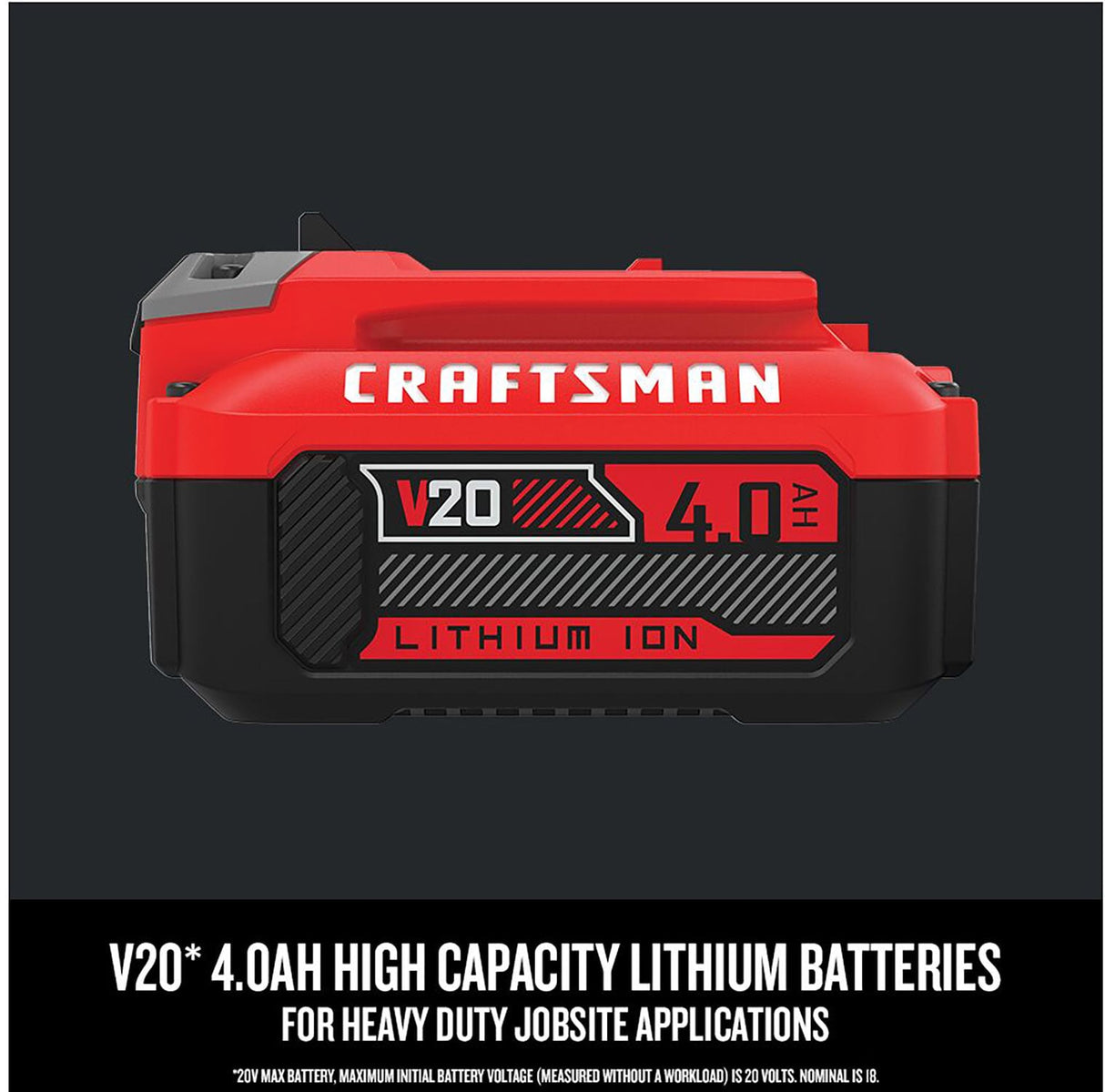 V20 20-V 2-Pack Lithium-ion Battery and Charger (4 Ah and 2 Ah) CMCB204-CKVA