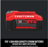 V20 20-V 2-Pack Lithium-ion Battery and Charger (4 Ah and 2 Ah) CMCB204-CKVA