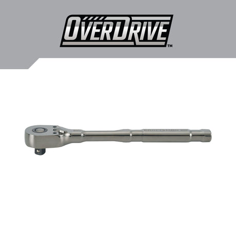 OVERDRIVE 180-Tooth 1/2-in Drive Gunmetal Handle Ratchet CMMT82113