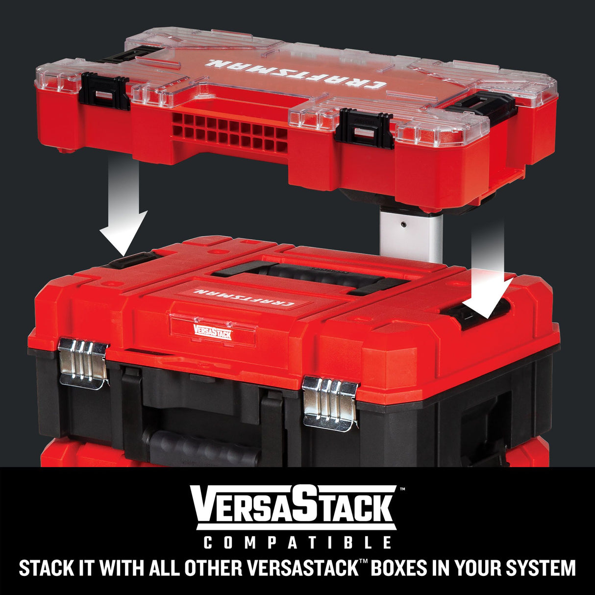 VERSASTACK 11-Piece Metric Polished Chrome Mechanics Tool Set with Hard Case CMMT12127