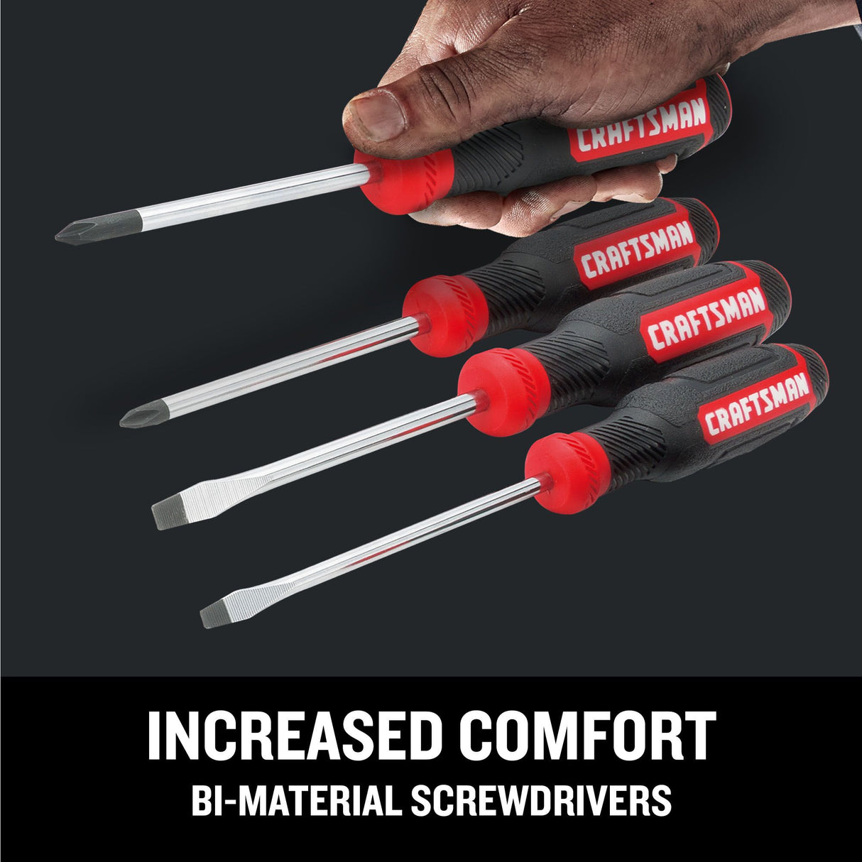 Bi-material Handle Square Head Screwdriver CMHT65064