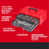 256-Piece Standard (SAE) and Metric Polished Chrome Mechanics Tool Set with Hard Case CMMT45256