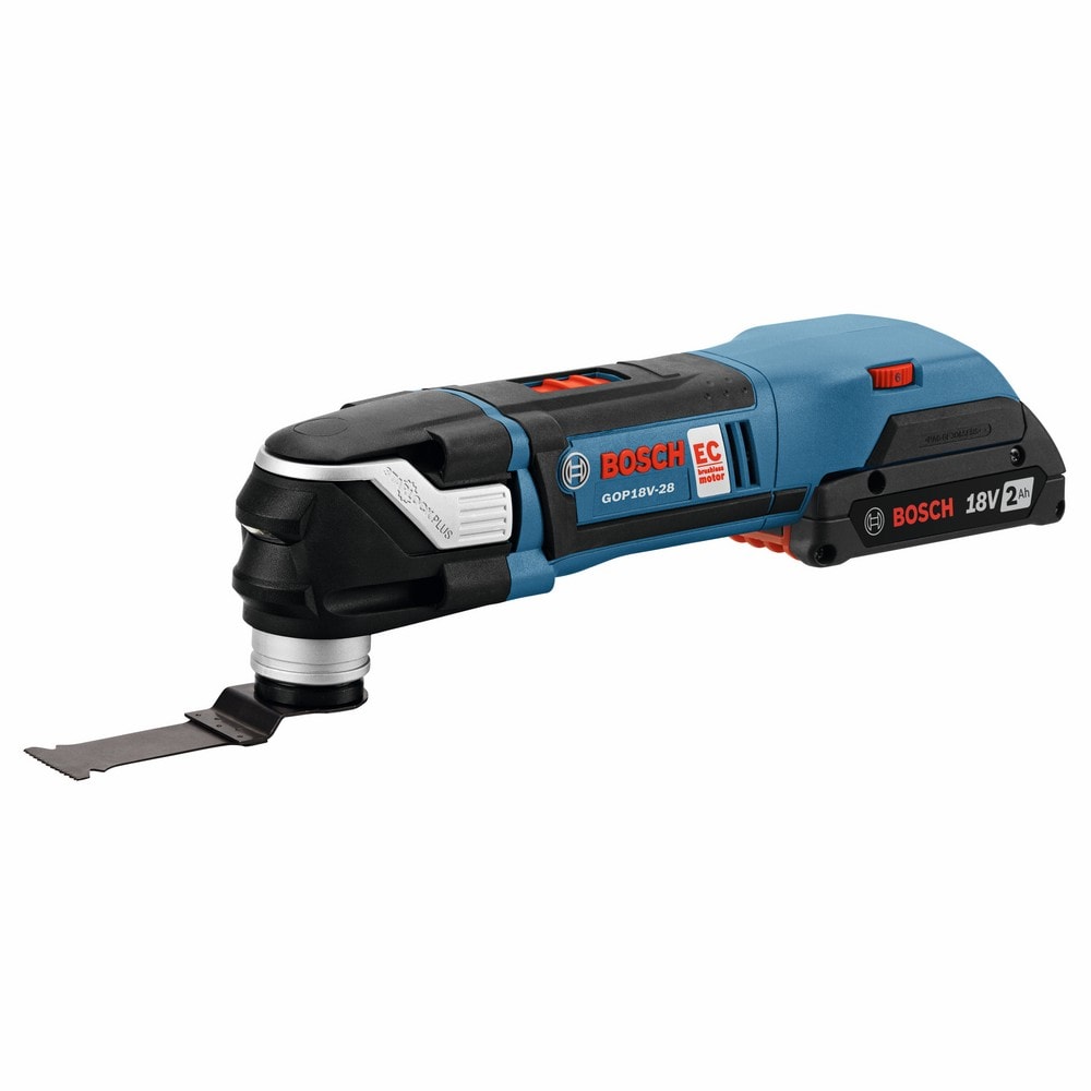 Starlock 18-volt Cordless Brushless Variable 3-Piece Oscillating Multi-Tool Kit (1-Battery Included) GOP18V-28N12