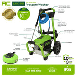 2300 PSI 1.2-GPM Cold Water Electric Pressure Washer with 5 Spray Tips and Surface Cleaner GPW2301SC-1