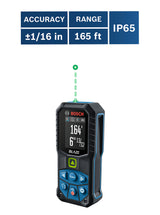 BLAZE 165-ft Indoor Green Laser Distance Measurer with Backlit Display and Bluetooth Compatibility GLM165-27CG