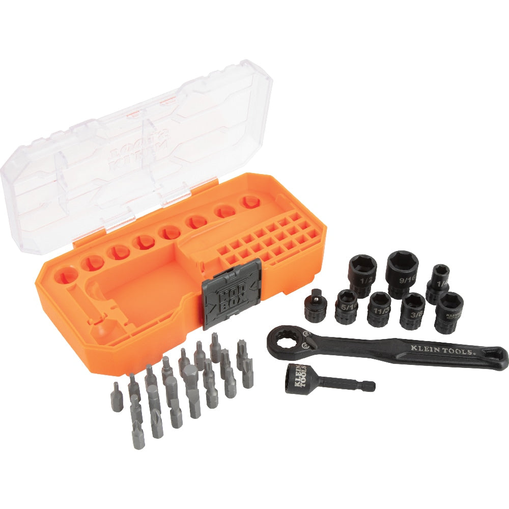 Impact Rated Pass Through 1/4-in Drive Standard (SAE) Deep Socket Set (32-Pieces) 65300