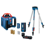 Red 1000-ft Self-Leveling Outdoor 360 Beam Rotary Laser Level Kit GRL1000-20HVK