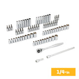 277-Piece Standard (SAE) and Metric Polished Chrome Mechanics Tool Set with Hard Case 52321