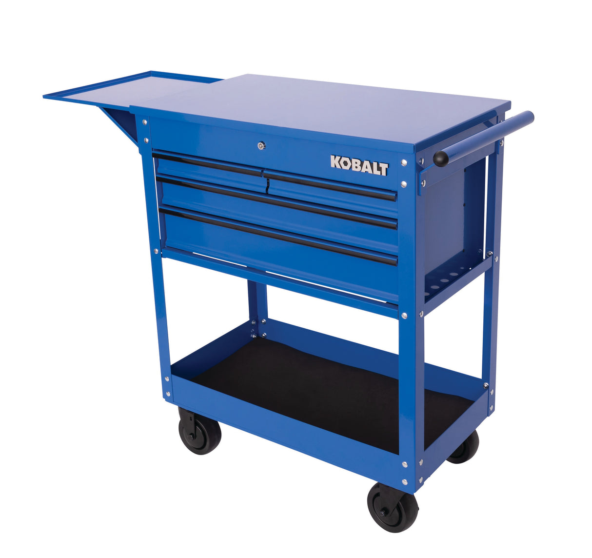 35-in W x 37.5-in H 4-Drawer Steel Rolling Tool Cabinet (Blue) 53285